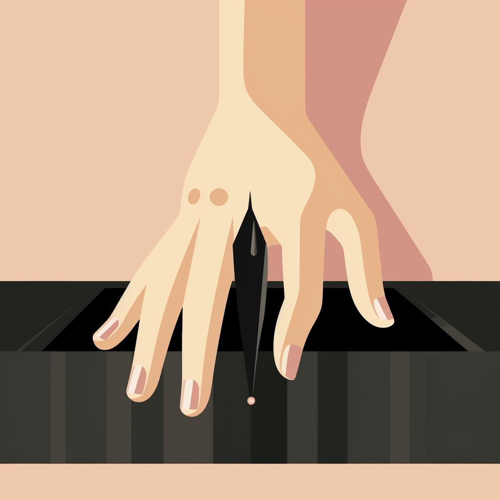 Nails being filed into a coffin shape